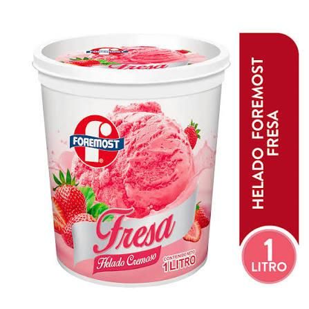 Helado fresa 1L