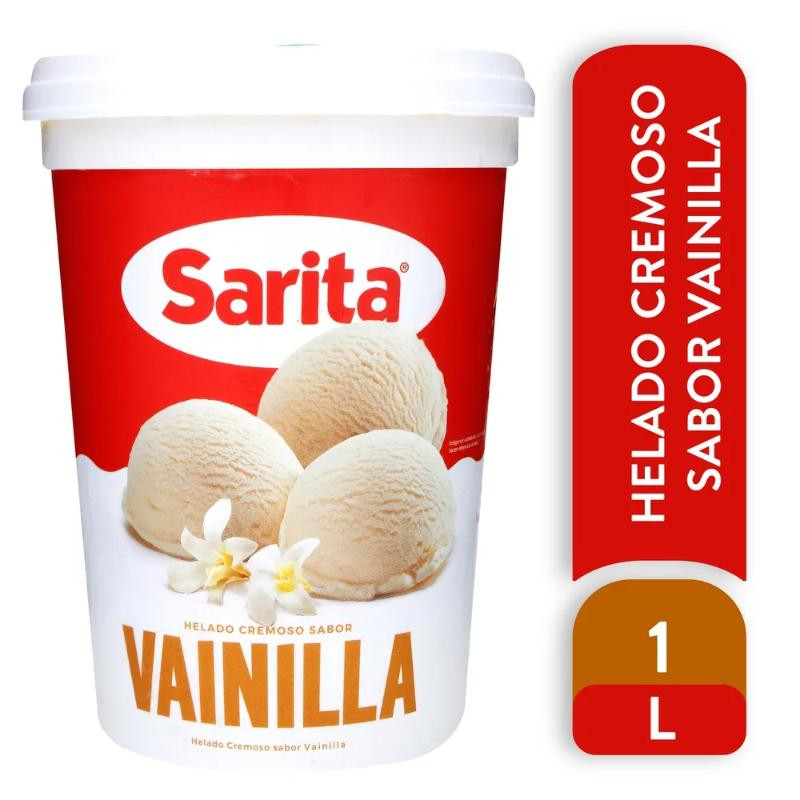Helado vainilla 1L
