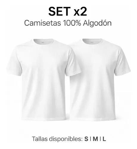 Camiseta básica pack x2