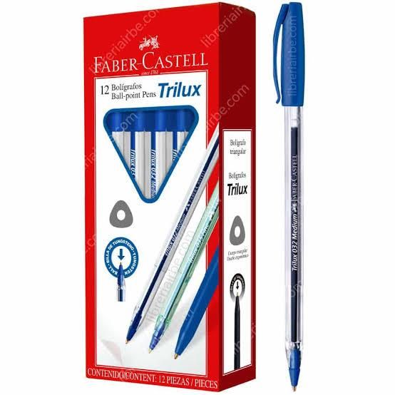 Lapicero azul caja x12