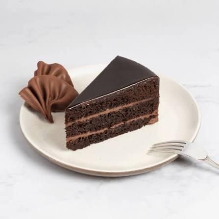 Pastel de chocolate porción